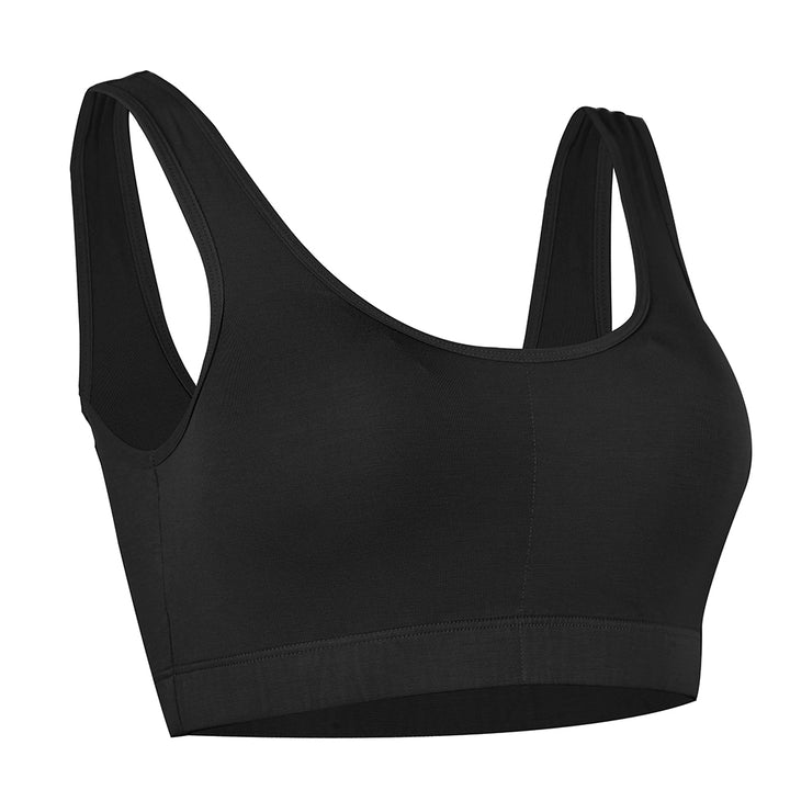 SHEATH Padded Bamboo Bralette - Black