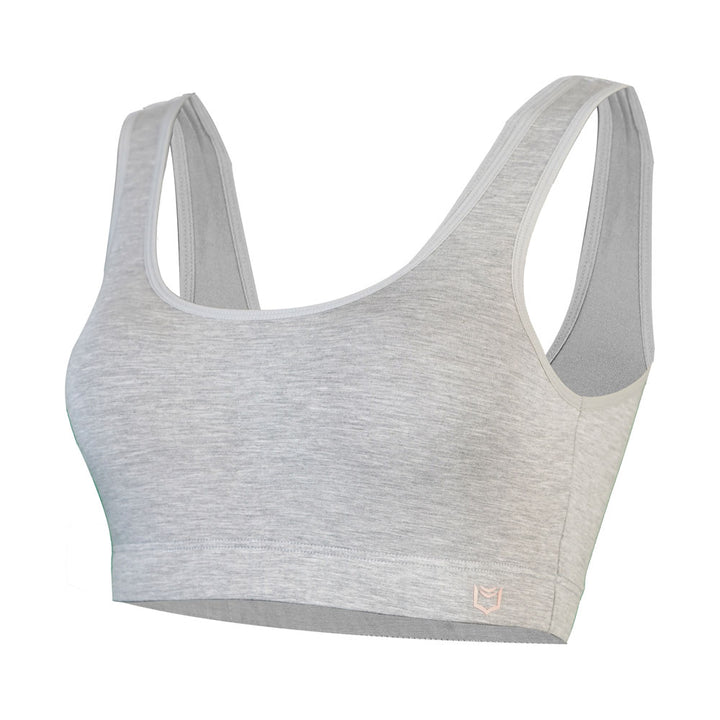 SHEATH Padded Bamboo Bralette - Heather Gray