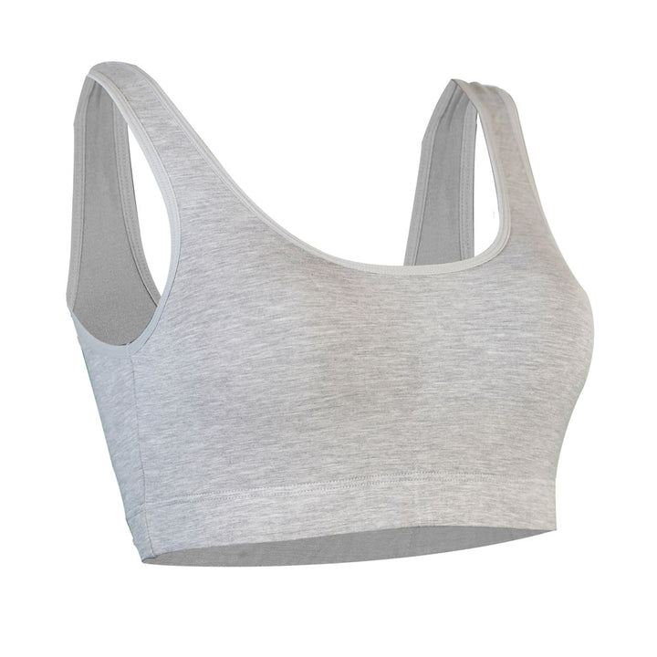 SHEATH Padded Bamboo Bralette - Heather Gray