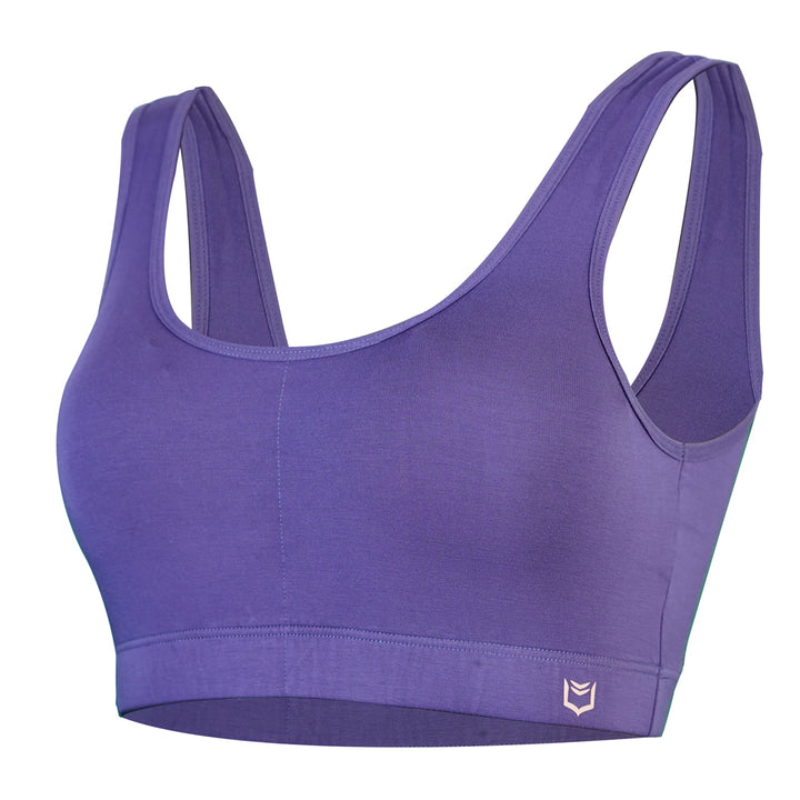 SHEATH Padded Bamboo Bralette - Plum
