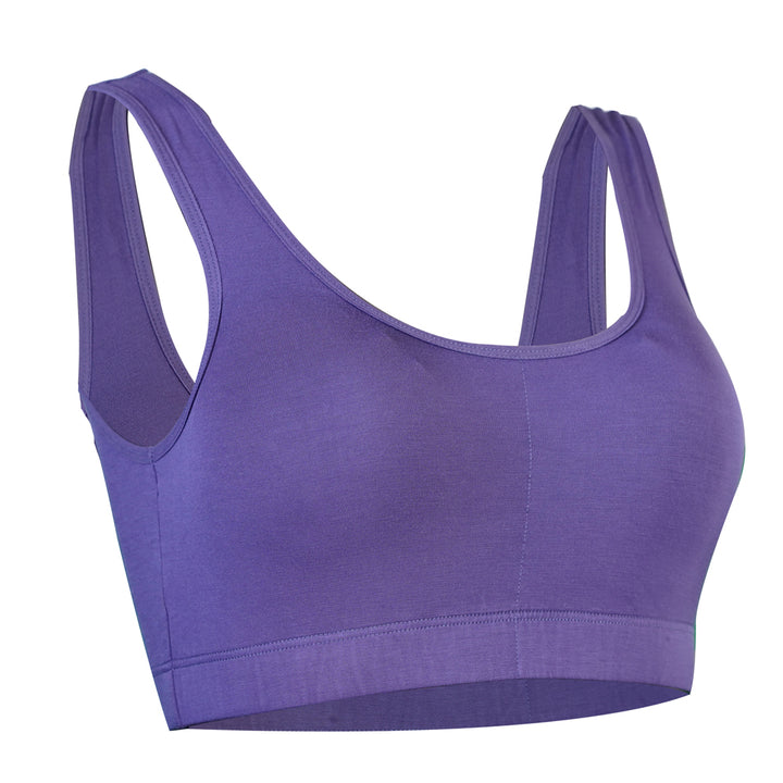 SHEATH Padded Bamboo Bralette - Plum