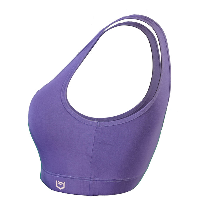 SHEATH Padded Bamboo Bralette - Plum