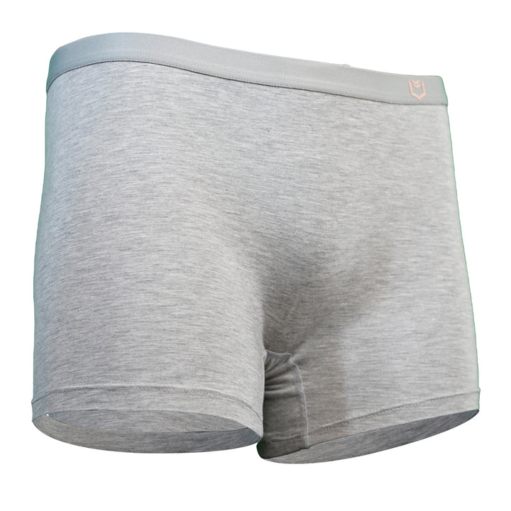 SHEATH Women's Bamboo Boxer Brief - Heather Gray