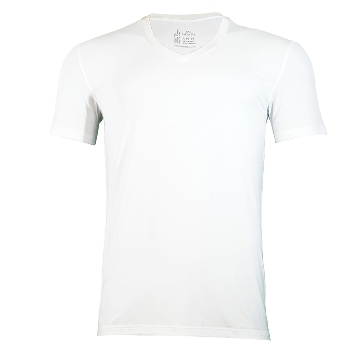 SHEATH V Modal Undershirt - White