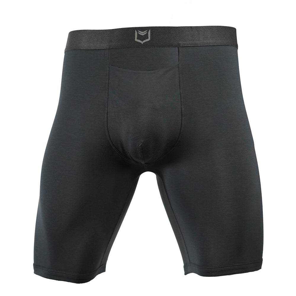 SHEATH V Single Pouch with Horizontal Fly - Black