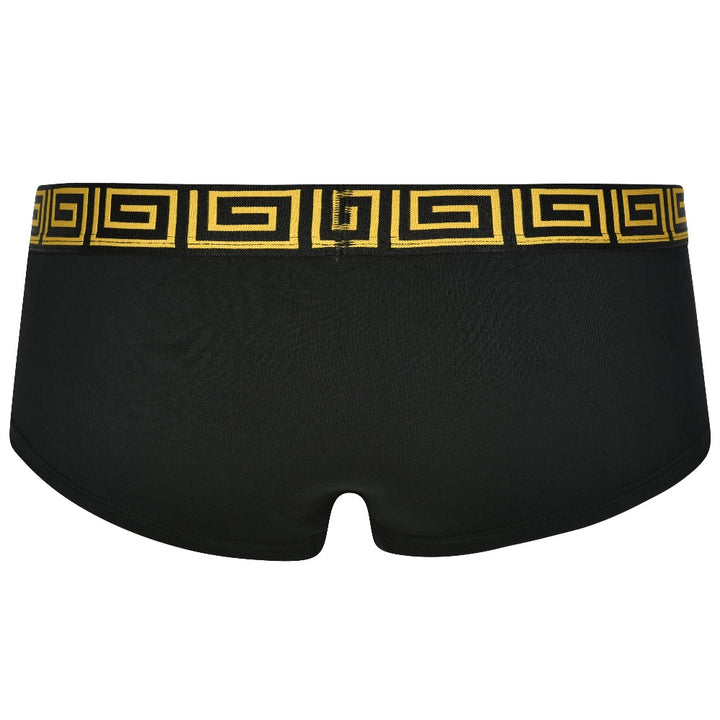 SHEATH Cheeky Boyshorts - Black & Gold