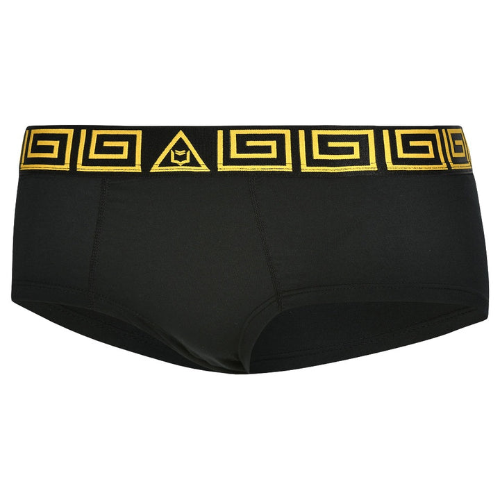 SHEATH Cheeky Boyshorts - Black & Gold