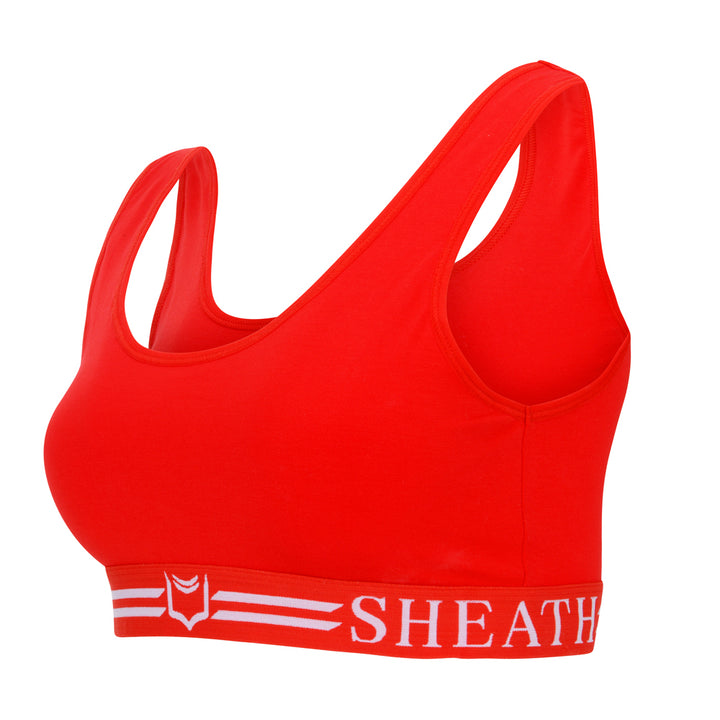 SHEATH Sports Bralette - Red