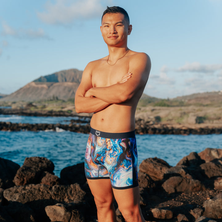 SHEATH 4.0 Bamboo Elements Men's Dual Pouch Boxer Brief 5 Pack