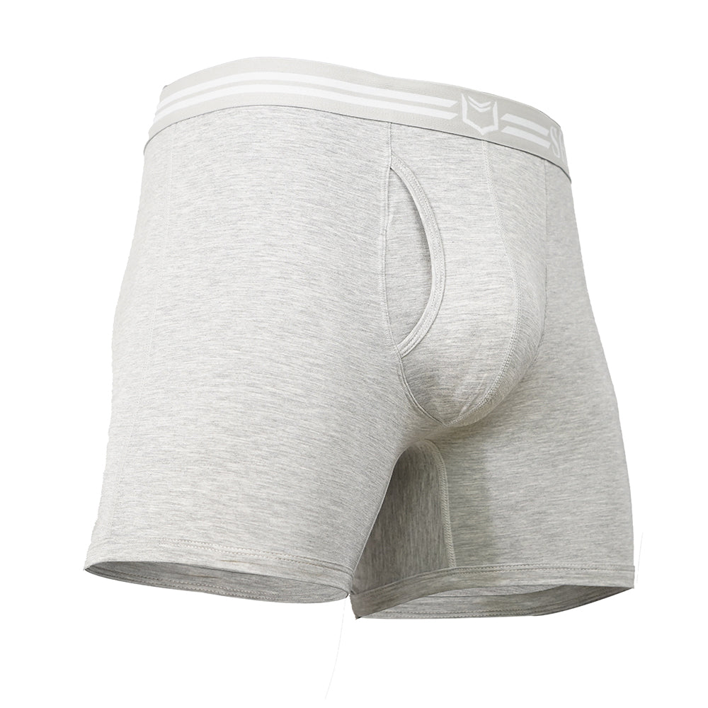 SHEATH 4.0 Bamboo Dual Pouch Boxer Brief - Heather Gray
