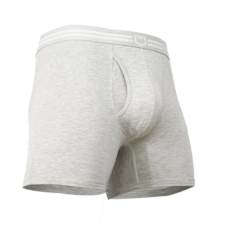 SHEATH 4.0 Bamboo Dual Pouch Boxer Brief - Heather Gray