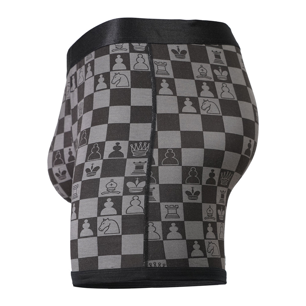 SHEATH 4.0 Bamboo Chess Grandmaster Men's Dual Pouch Boxer Brief