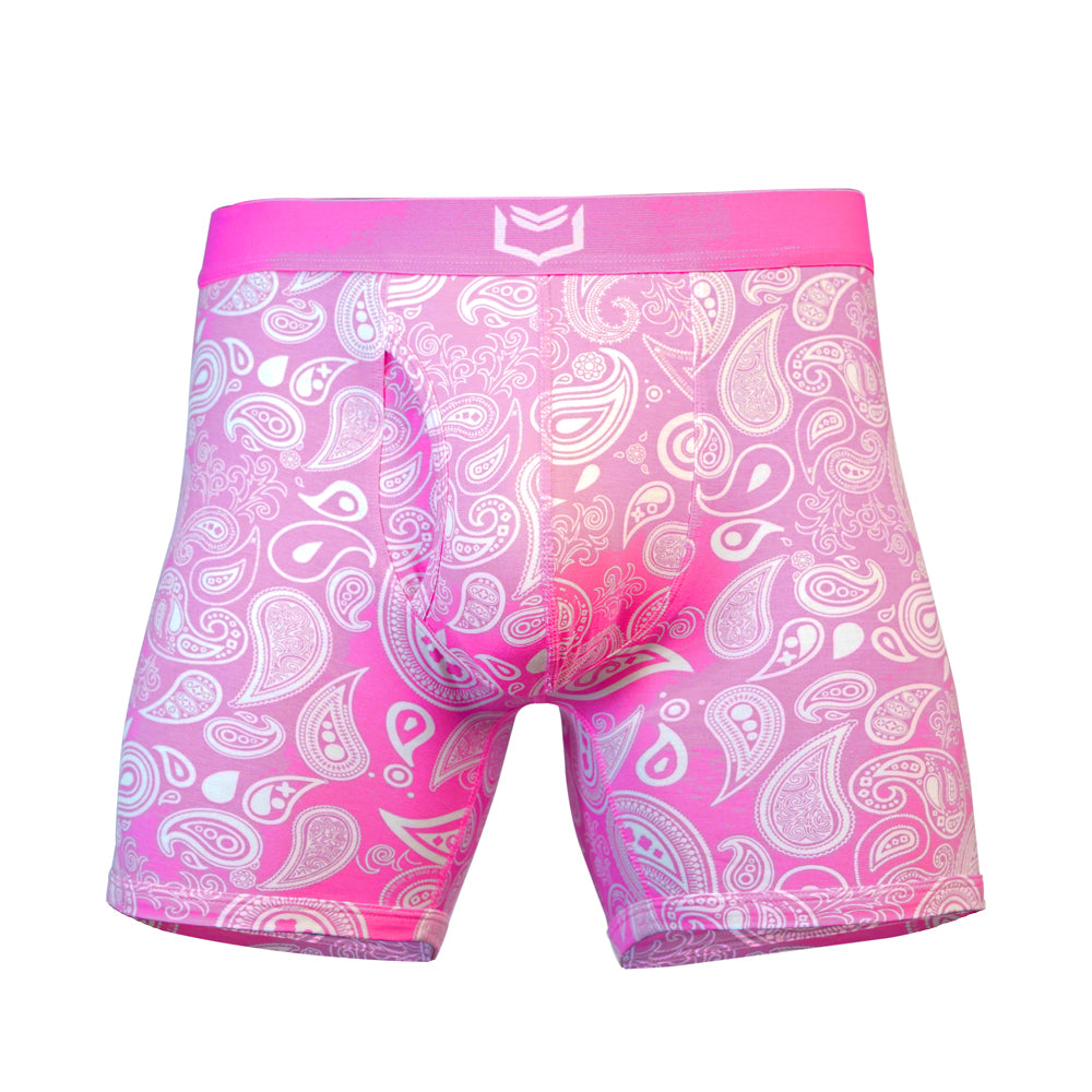 SHEATH 4.0 Dual Pouch Boxer Brief - Pink Paisley