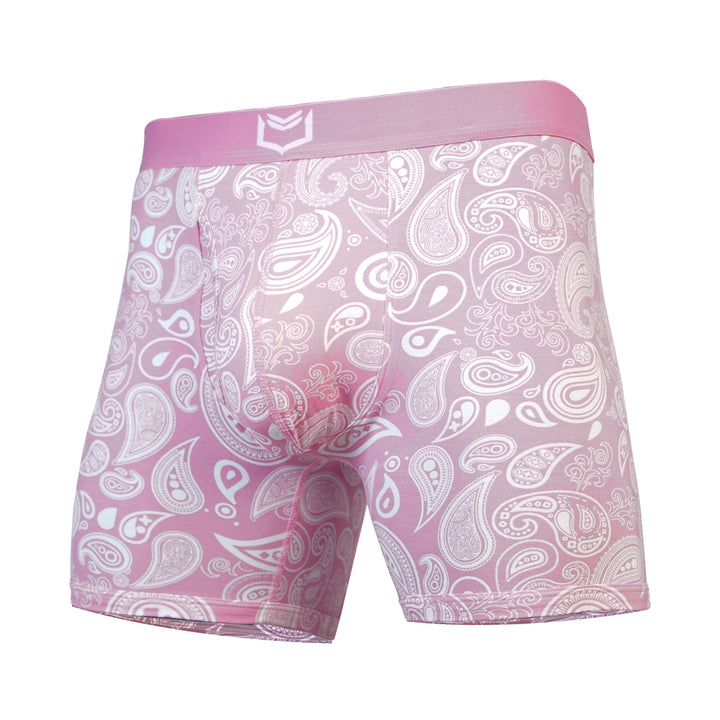 SHEATH 4.0 Dual Pouch Boxer Brief - Pink Paisley