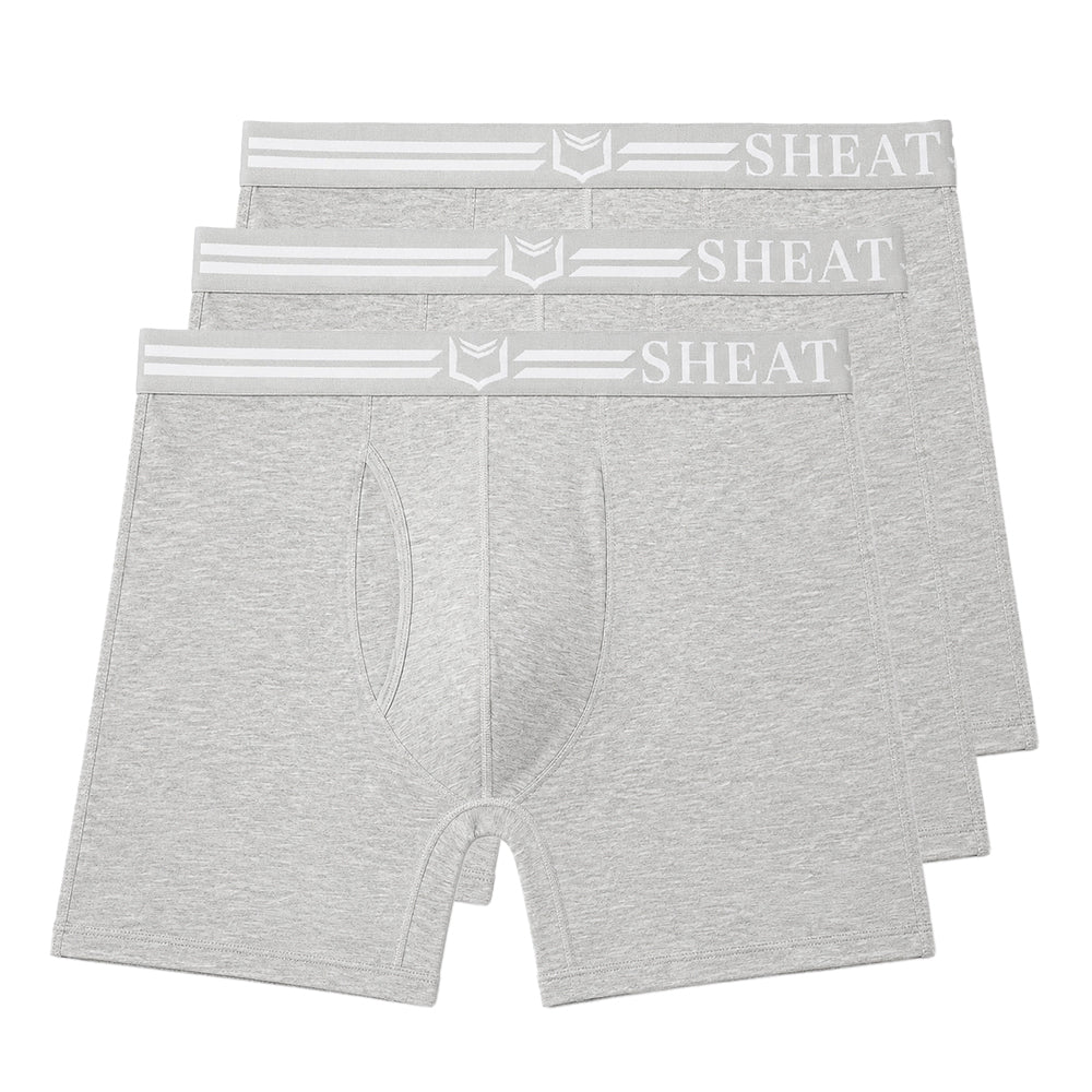 SHEATH Three-pack of heather gray men&