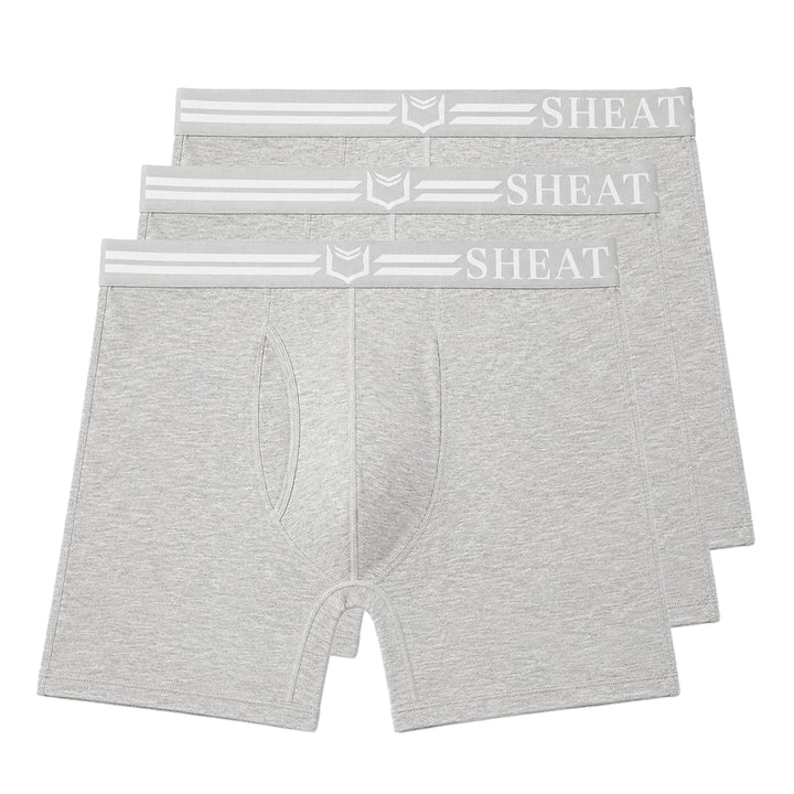 SHEATH Three-pack of heather gray men&