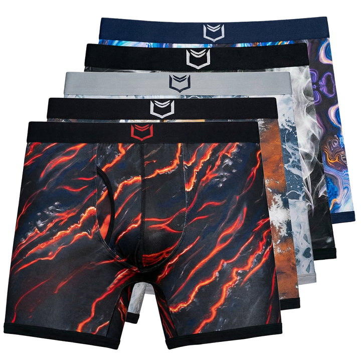 SHEATH 4.0 Bamboo Elements Men's Dual Pouch Boxer Brief 5 Pack