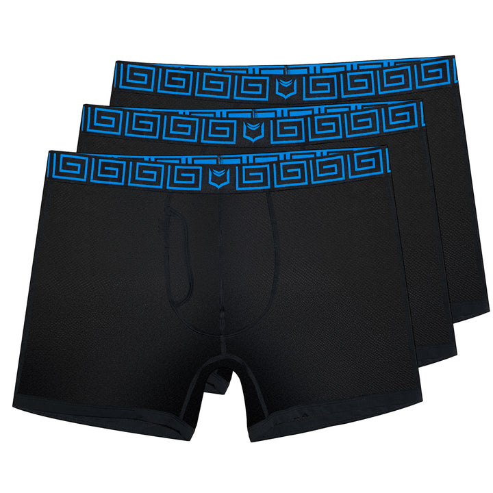 SHEATH 4.0 AirFlow Men's Dual Pouch Boxer Briefs - Black 3 Pack
