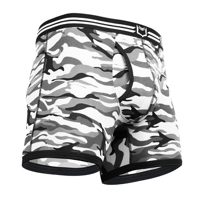 SHEATH Camo Boxer Briefs - Winter Gray