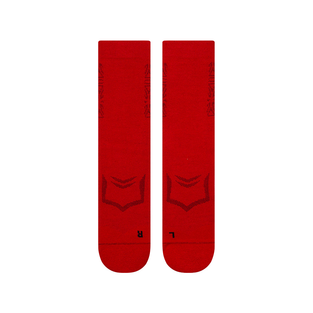 SHEATH Midweight Cushioned Cotton Crew Socks - Red