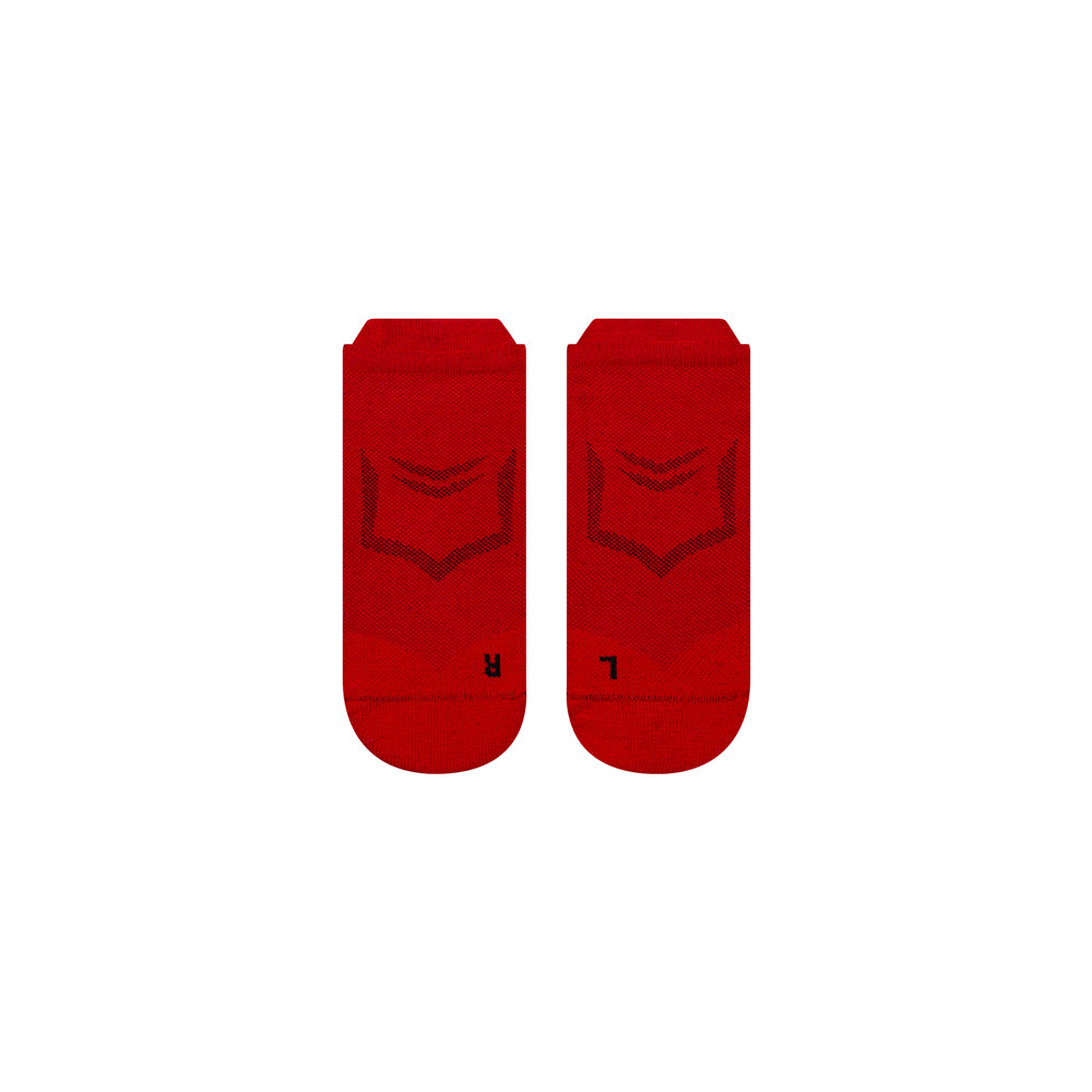 SHEATH Midweight Cushioned Cotton Tab Socks - Red