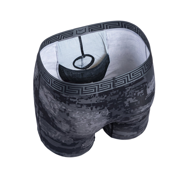 SHEATH urban black camo 8" men&