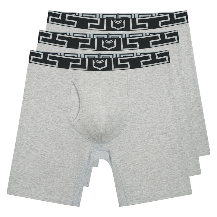 SHEATH V Bamboo Dual Pouch Boxer Brief - Titan Gray#color_titan-gray