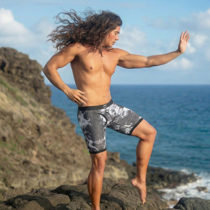 SHEATH V Bamboo Elements Men's 8" Sports Performance Boxer Brief