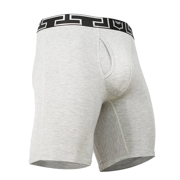 SHEATH V Bamboo Titan Dual Pouch Boxer Brief - Heather Gray