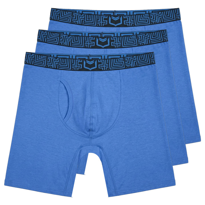 SHEATH V Blue Colossus Dual Pouch Sports Performance Boxer Brief#color_colossus-blue