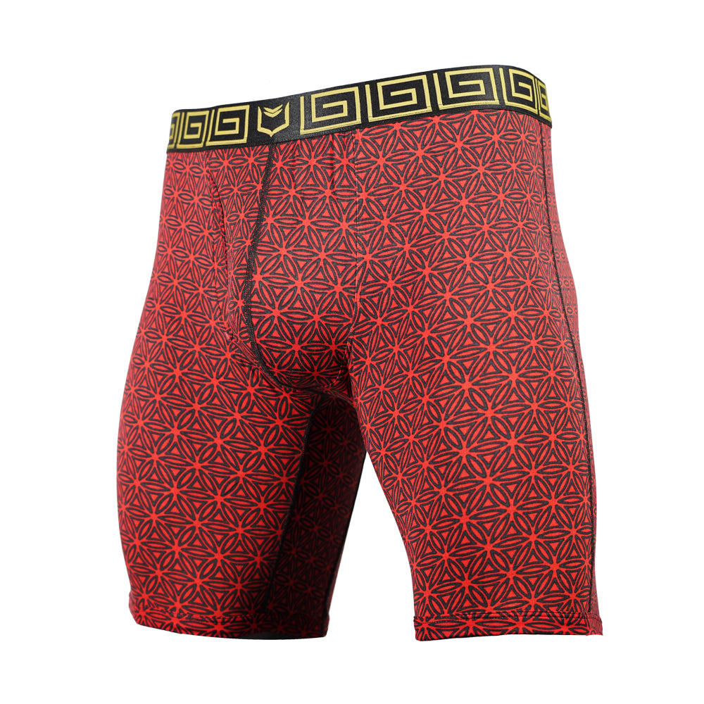 Louis Vuitton Red Spandex with Gold Logo Design