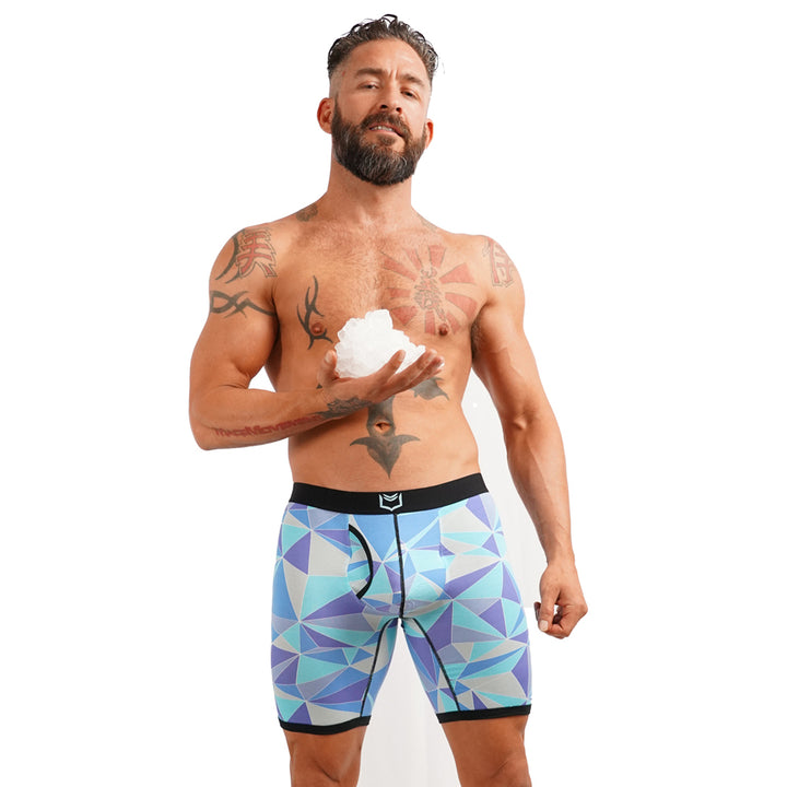 SHEATH V Iceberg Men's Sports Performance Boxer Briefs