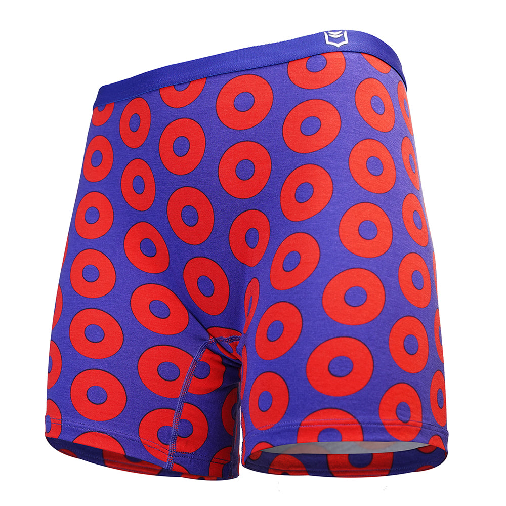 SHEATH Women's Long Leg Boxer Brief - Donut Print