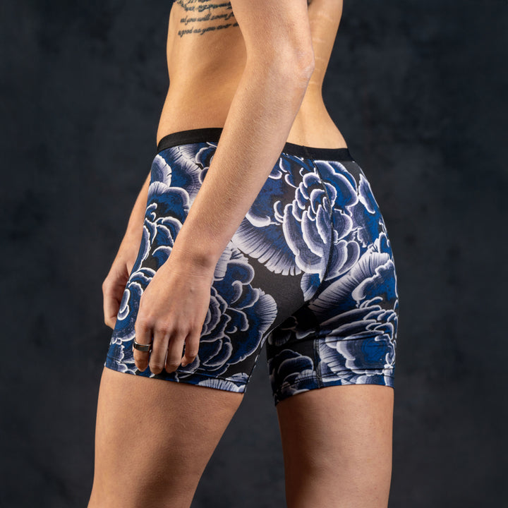 MODEL WEARING SHEATH Bamboo Women's Boxer Briefs - Trametes (Special Edition)