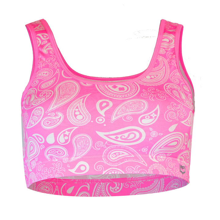 SHEATH Padded Comfort Bralette - Pink Paisley