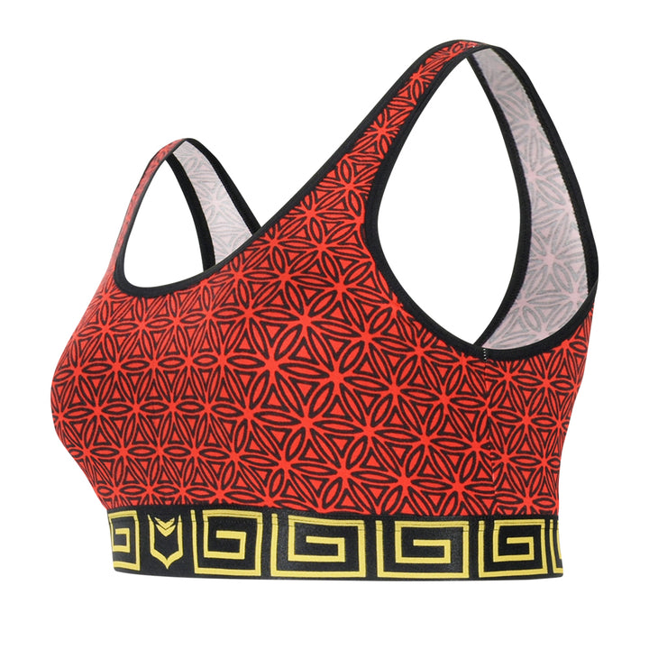 SHEATH Sports Bralette - Red Flower of Life