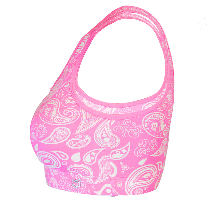 SHEATH Padded Comfort Bralette - Pink Paisley