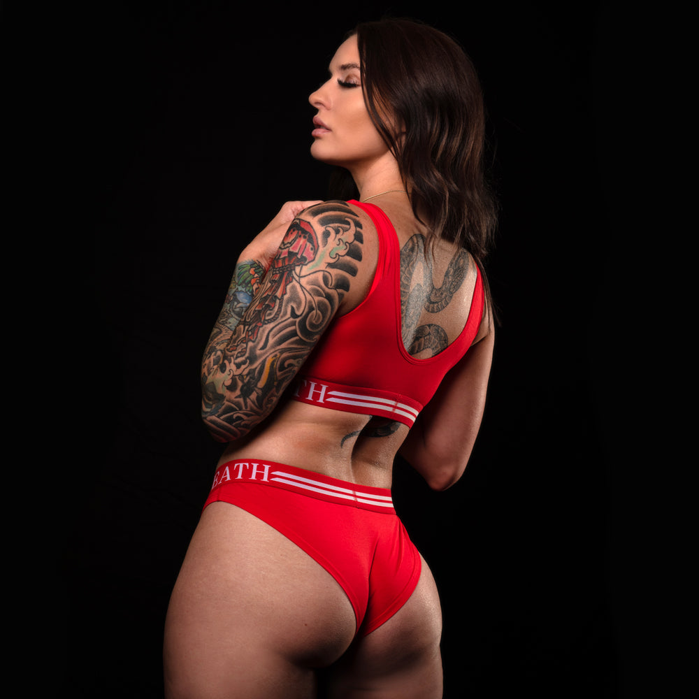 SHEATH Sports Bralette - red
