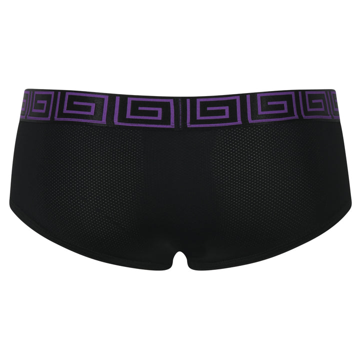 SHEATH AirFlow Cheeky Boyshorts - Purple & Black