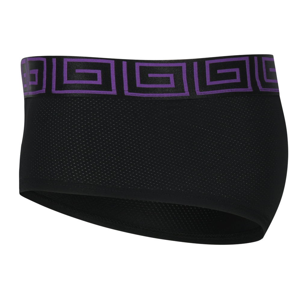 SHEATH AirFlow Cheeky Boyshorts - Purple & Black