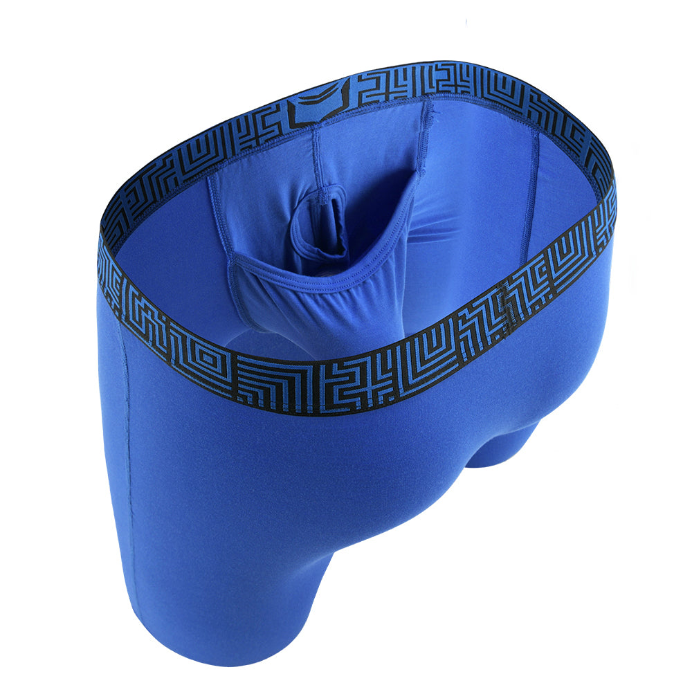 SHEATH V Blue Colossus Dual Pouch Sports Performance Boxer Brief