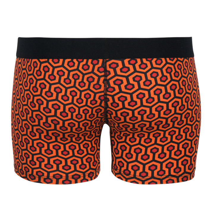 Women's Boxer Brief - Orange Hexagon