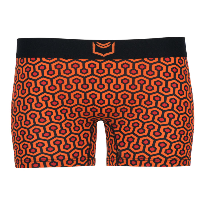Women's Boxer Brief - Orange Hexagon