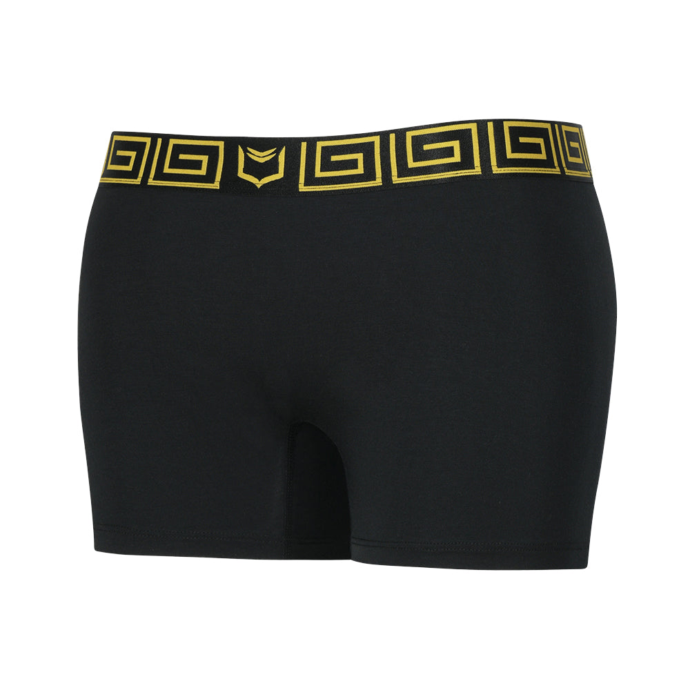 SHEATH Women's Boxer Briefs - Black & Gold