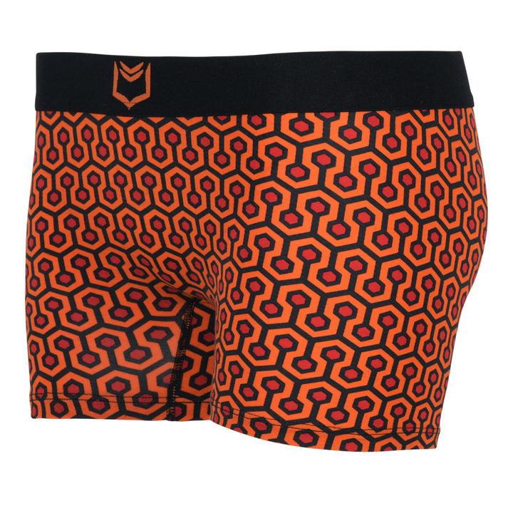 Women's Boxer Brief - Orange Hexagon