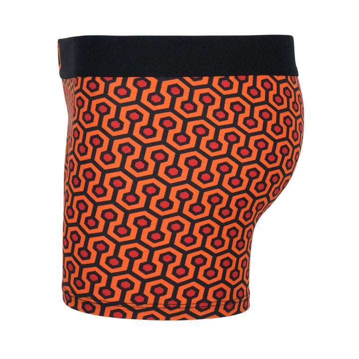 Women's Boxer Brief - Orange Hexagon