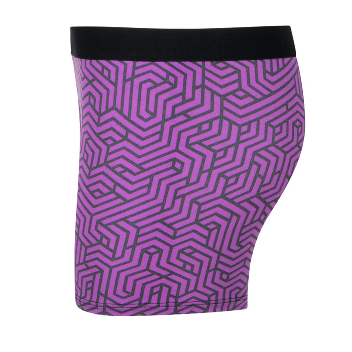 Women's Boxer Briefs - Purple Geo