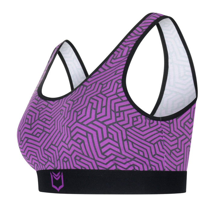 SHEATH Bralette - Purple Geo