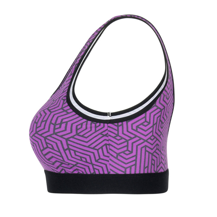 SHEATH Bralette - Purple Geo
